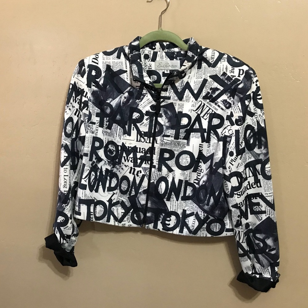 Fitted Jacket PARIS ROME TOKYO LONDON NEW YORK